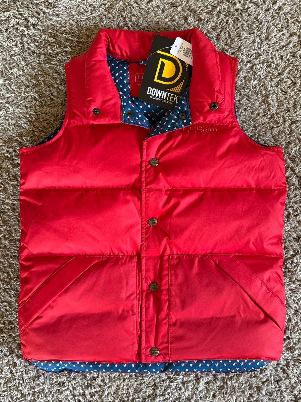 L.L. Bean down field kids vest